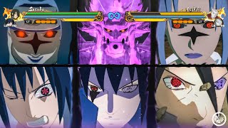 All Sasuke Transformations & Ultimate Jutsus (4K 60fps) - Naruto Storm Connections