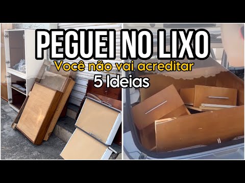 5 ideias de móveis que peguei no lixo e trouxe pra casa, agora estão lindos e com cara de loja!