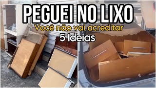 5 ideias de móveis que peguei no lixo e trouxe pra casa, agora estão lindos e com cara de loja!
