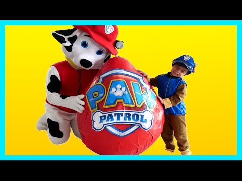 Paw Patrol toys Giant Egg Surprise Opening with Joey!