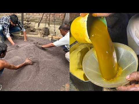 Pure Mustard Oil making | ऐसे बनाया जाता है गावं में शुद्ध सरसों का तेल😱