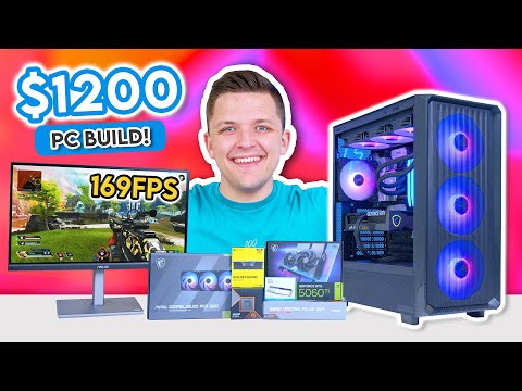 Best $1200 Gaming PC Build 2025! 😁 [Full Build Guide w/ Benchmarks]