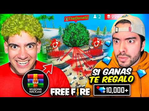 USE HACKS en FREE FIRE y MI AMIGO NO SE DIO CUENTA !! *me dio diamantes* | TheDonato