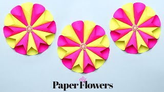 Paper Flowers | Flower Ideas for Ganpati Decoration | Ganpati Flower Decor