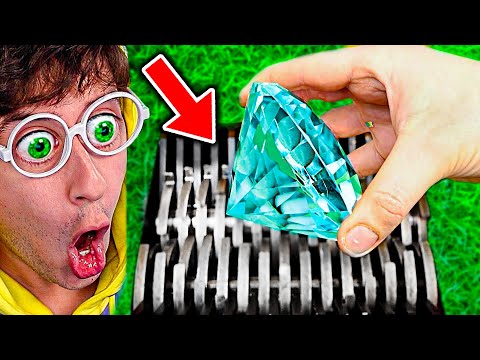 Es posible TRITURAR un DIAMANTE? (100 Objetos vs Trituradora)