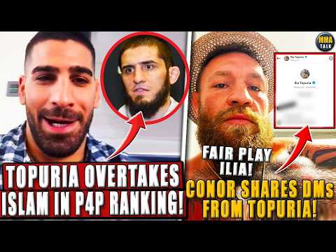 BREAKING! Ilia Topuria SURPASSES Islam Makhachev in P4P rankings! Conor SHARES a DM from Topuria!