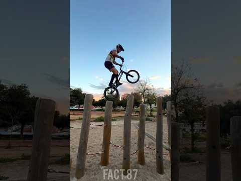 😱ride a bicycle on a pole|#shortvideo