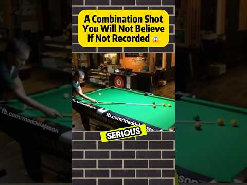 A combo shot you will not believe if not recorded ! #efrenreyes #billiards