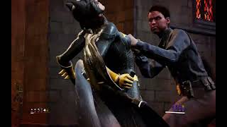 Gotham Knights - Batgirl vs Corrupted cops (super aggressive enemies MOD + Zoom in combat camera)