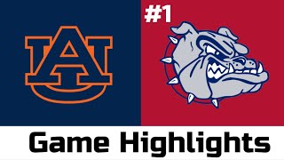 #1 Gonzaga Vs Auburn Highlights 2020