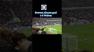 Everton Alcaraz 1-0 wolves #everton #football #youtubefootball #premierleague