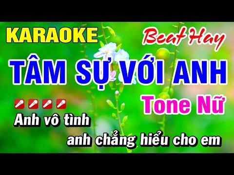 Karaoke Tâm Sự Với Em (Beat Hay) Nhạc Sống Tone Nữ 2025 | Hoài Phong Organ