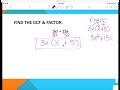 Exploring the Greatest Common Factor