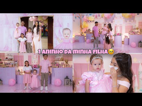 ANIVERSÁRIO DE 1 ANO DA MINHA FILHA/ FOI PERFEITO (Chorei muito)