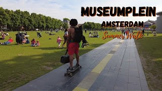 Museumplein Amsterdam Summer Walk [4K] | Amsterdam Summer Walking Tour [4K]