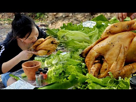 The best survival and cooking skills in the wild. nature sounds. Linh giang #alone #cooking