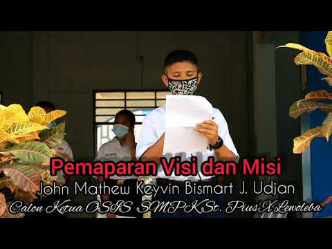 Pemaparan Visi dan Misi Oleh Calon Ketua OSIS, An.