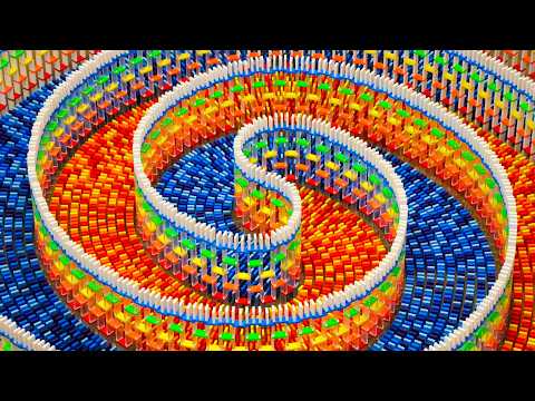 Satisfying Domino Spiral Compilation (Relaxing ASMR)