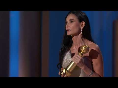 Demi Moore Wins Best Female Actor – Motion Picture – Musical/Comedy | 82nd Annual Golden Globes