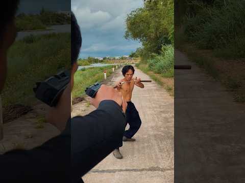 John Wick Meets Bruce Lee: Bullets vs. Nunchucks #brucelee #johnwick #kungfu #nunchaku #martialarts
