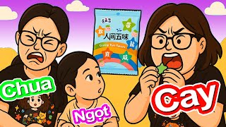 3 Mẹ Con Susi Ăn Thử Kẹo 5 Vị “KINH DỊ” –  Chua, Cay, Mặn... Ăn Đến Biểu Cảm Bá Đạo!