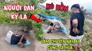 Hú Hồn Người đàn ông kỳ lạ làm chuyện này mép đường tàu thấy YouTube bỏ chạy tá hỏa 