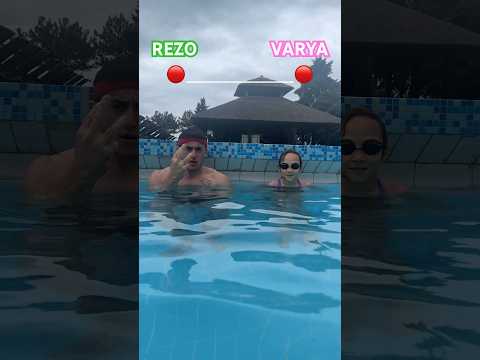 🌪️Who will hold their breath longer challenge! 😇 #foryou #sport #challenge #shorts #pool #funny