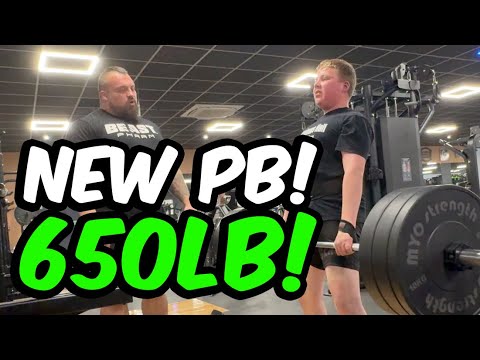 11yr Old Lifts 650lbs+!!! (Max Squat/Bench/Deadlift) ft. Eddie Hall