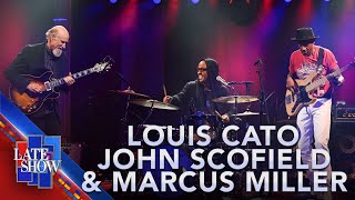 "Black Man Blues" - Louis Cato, John Scofield & Marcus Miller (LIVE on The Late Show)