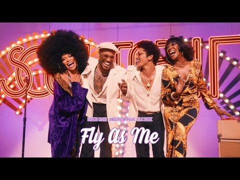 Bruno Mars, Anderson .Paak, Silk Sonic - Fly As Me | Lyrics Video