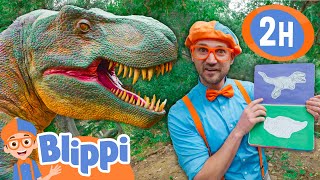 Blippi Goes DINOSAUR HUNTING! | Blippi and Meekah Best Friend Adventures | Educational Videos