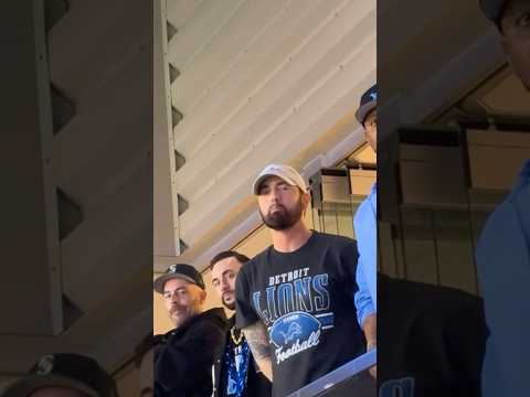 Eminem at Detroit Lions Game