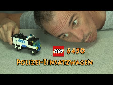 LEGO® 6450-1 Review: Polizei-Einsatzwagen mit Light and Sound 9 Volt vom Jahr 1986 - LY-00274