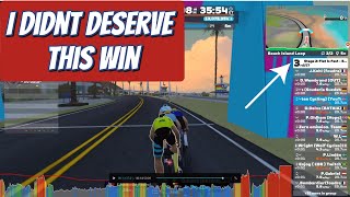 INCREDIBLE Fotofinish SPRINT! Zwift - Race: Stage 2: Flat Is Fast - Beach Island Loop (A)
