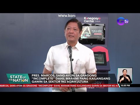 Pres Marcos Sang Ayon Sa Gradong Incomplete Dahil Marami Pang