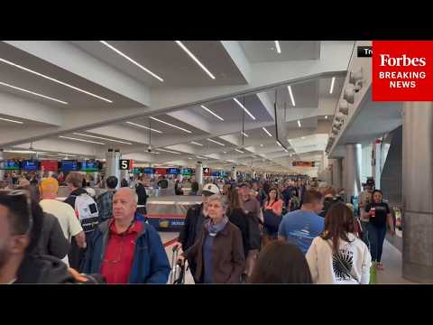 YouTube video thumbnail: Lines Stretch Across Georgia International Airport as TSA Struggles With Ongoing DHS Shutdown