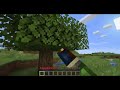 Crafting and Using an Axe in Minecraft