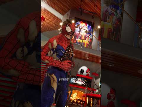Zombie spiderman switches miles heart🥹 #shorts #mk1 #spiderman
