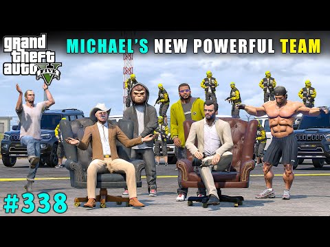 MICHAEL'S NEW POWERFUL TEAM TO FIGHT MASKMAN | GTA 5 GAMEPLAY #338 | GTA V