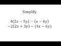 Distributing and Simplifying Expressions