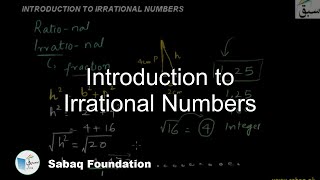 Introduction to Irrational Numbers