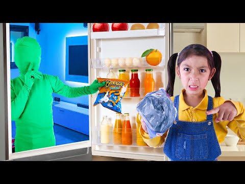 Maddie & Kaden’s Secret Fridge Healthy vs Junk Food Mission!