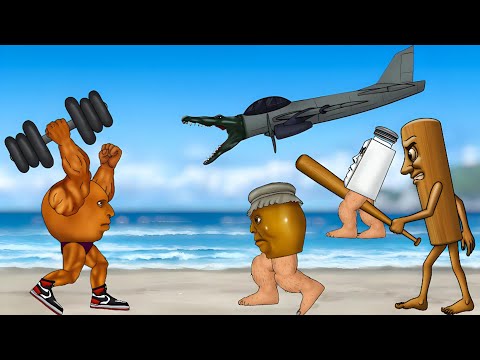 Tung tung tung sahur vs UDindindindindun vs Bombardino Crocodilo vs garamararam