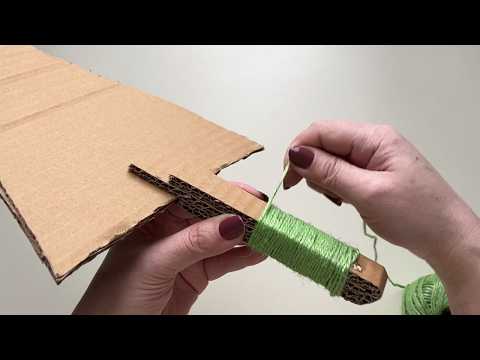 DIY Table-Top Christmas Tree from Cardboard | Easy Christmas Decoration Tutorial