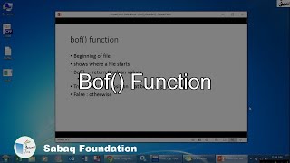 bof() function