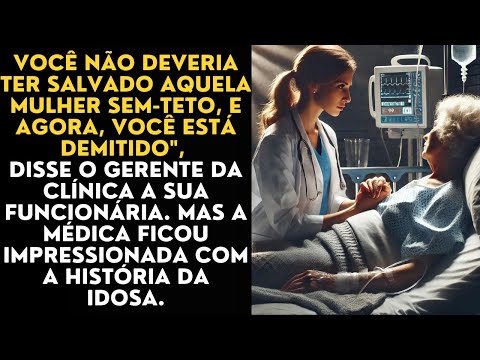 Você não deveria ter salvado aquela mulher sem-teto, e agora, você está demitido", disse o gerente..