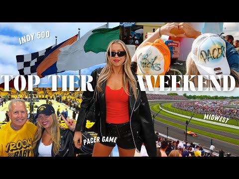 VLOG: Indy 500, Pacer Playoff Game, Everyday Makeup Tutorial, Shopping & Alo Gym