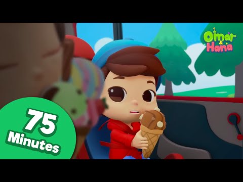 75 Minutes Compilation Omar & Hana | Islamic Series & Songs For Kids | Omar & Hana English