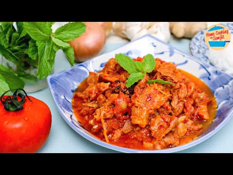 Simple Tomato Pork Stew | Tomato Pork Sambal