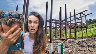 WE'RE STRUGGLING... steel framing our house